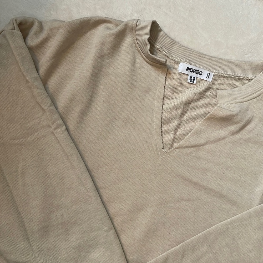 Misguided Cropped Sweatshirt